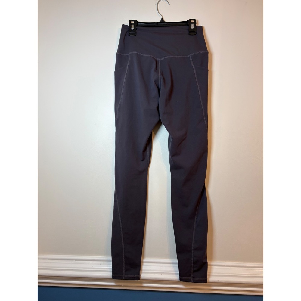 Active Leggings Womens S Gray High Rise Pocket Compression Yoga Pants